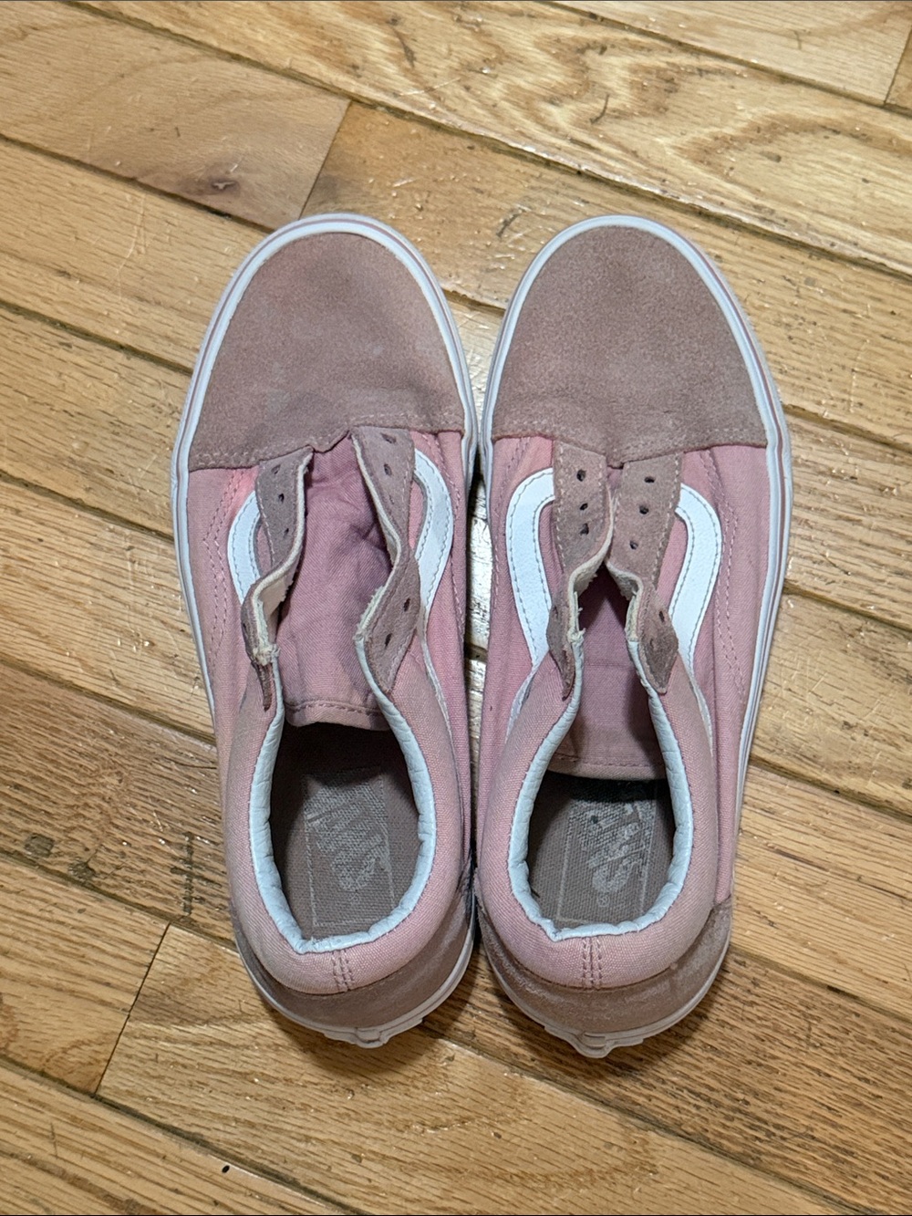 Vans Pink Suede & Canvas Low-Top Sneakers